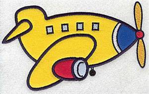 Picture of Airplane Applique Machine Embroidery Design