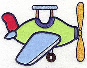 Picture of Toy Airplane Applique Machine Embroidery Design