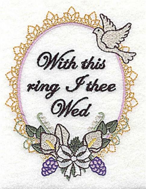 Picture of With This Ring Machine Embroidery Design
