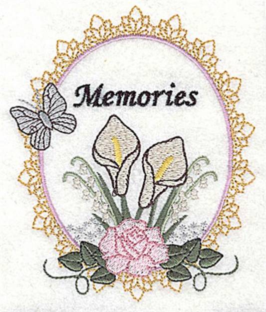 Picture of Memories Frame Machine Embroidery Design