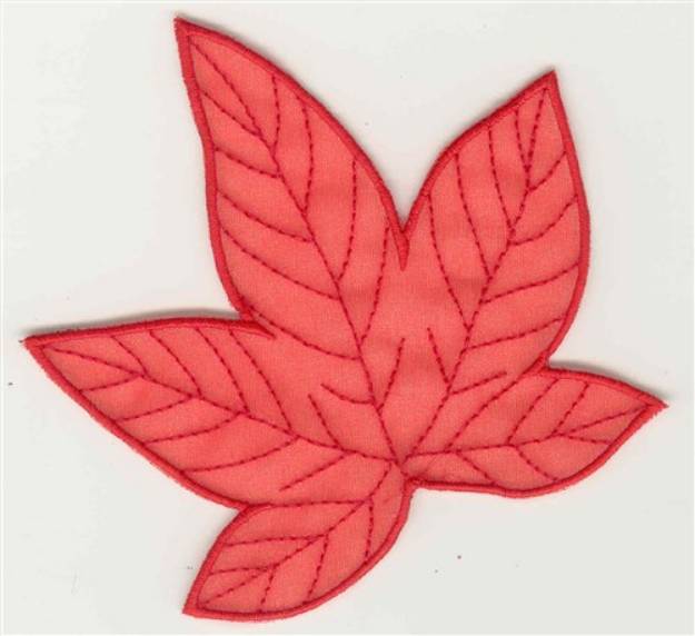 Picture of Sweetgum Leaf Machine Embroidery Design