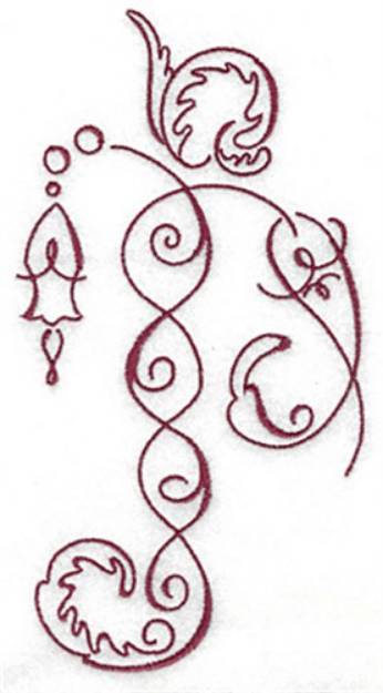 Picture of Swirl Decoration Machine Embroidery Design