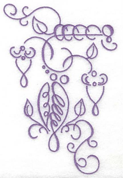 Picture of Swirl Embellishment Machine Embroidery Design