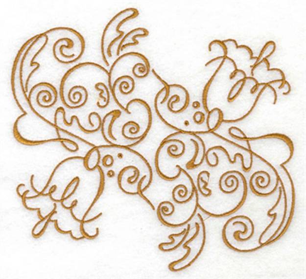 Picture of Flower Swirls Machine Embroidery Design