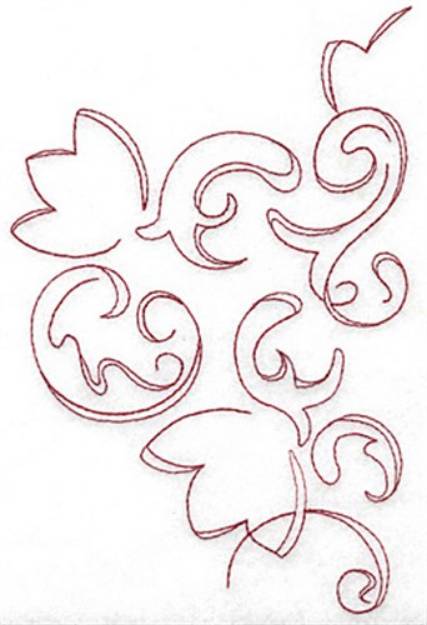 Picture of Redwork Blossom Machine Embroidery Design