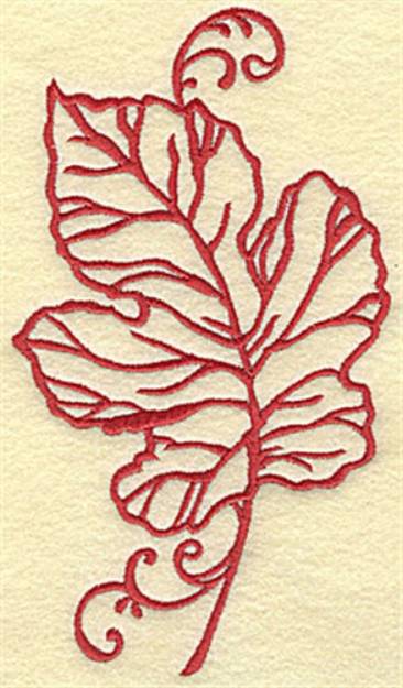 Picture of Oak Leaf Machine Embroidery Design