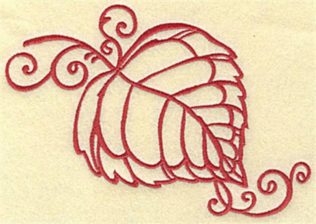 Picture of Leaf Swirls Machine Embroidery Design