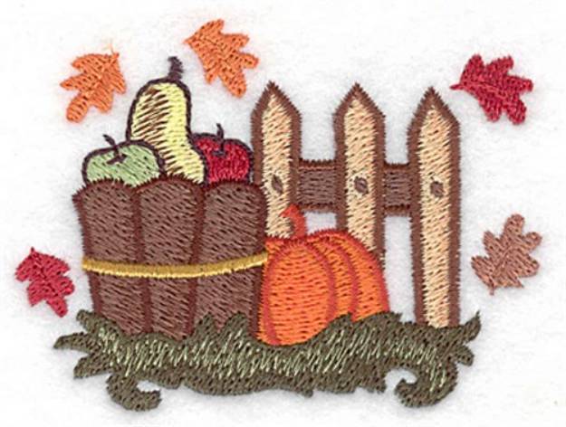 Picture of Harvest Bushel Machine Embroidery Design