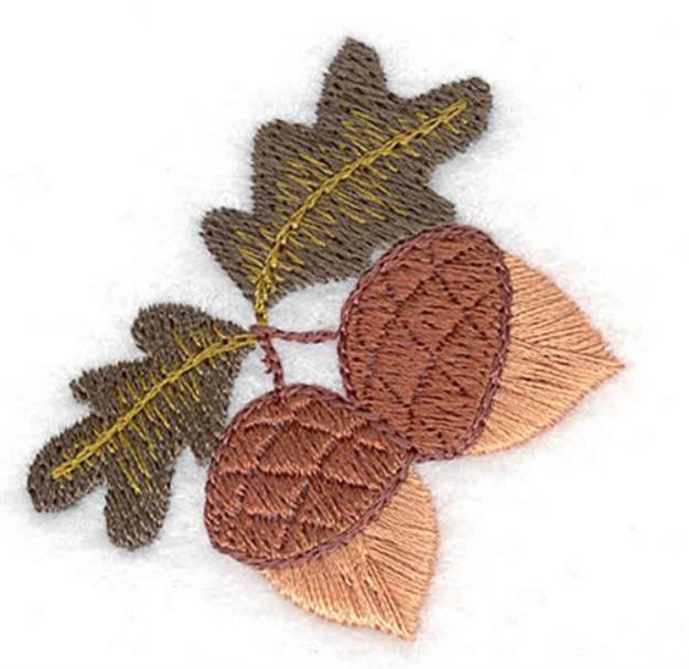 Picture of Fall Acorns Machine Embroidery Design