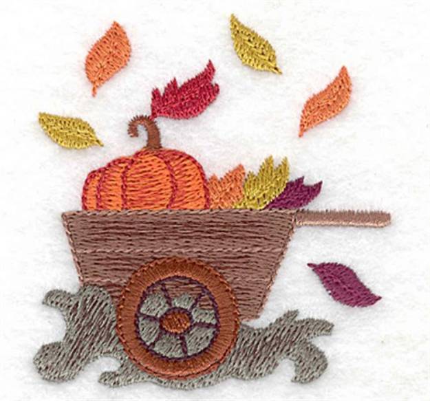 Picture of Pumpkin Wagon Machine Embroidery Design