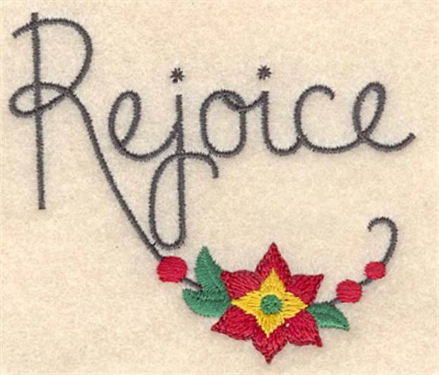 Picture of Christmas Rejoice Machine Embroidery Design