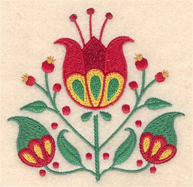 Picture of Christmas Flower Machine Embroidery Design