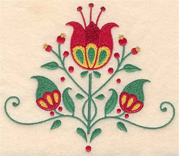 Picture of Christmas Flower Machine Embroidery Design