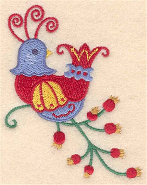 Picture of Christmas Partridge Machine Embroidery Design