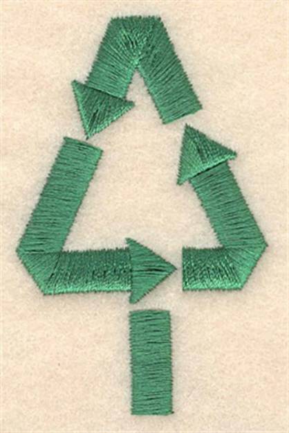 Picture of Recycle Christmas Tree Machine Embroidery Design