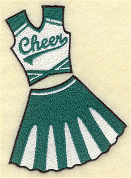 Picture of Cheerleaders Uniform Machine Embroidery Design
