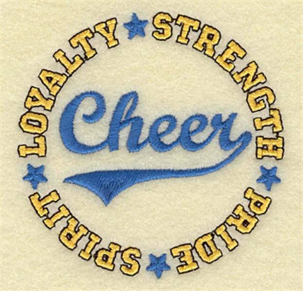 Picture of Cheer Circle Machine Embroidery Design