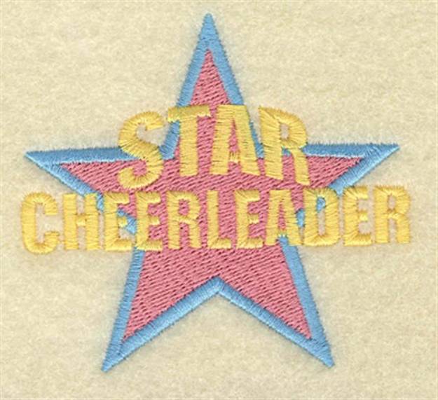 Picture of Star Cheerleader Machine Embroidery Design