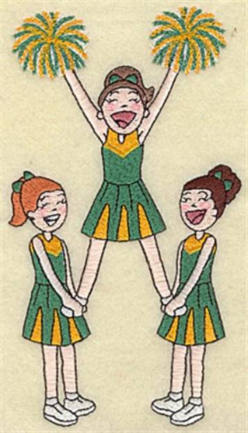 Picture of Cheerleader Extension Machine Embroidery Design