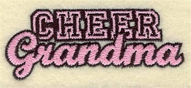 Picture of Cheer Grandma Machine Embroidery Design
