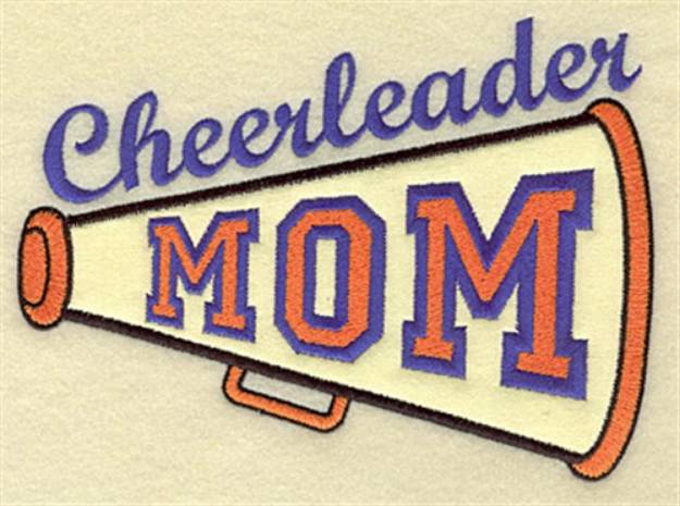 Picture of Cheerleader Mom Applique Machine Embroidery Design