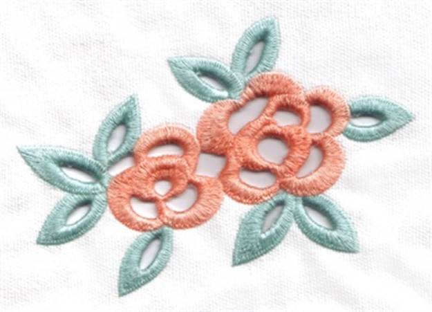 Picture of Cutwork Flowers Machine Embroidery Design