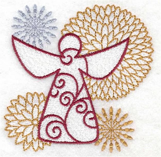 Picture of Angel Swirls Machine Embroidery Design