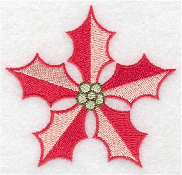 Picture of Poinsetta Blossom Machine Embroidery Design