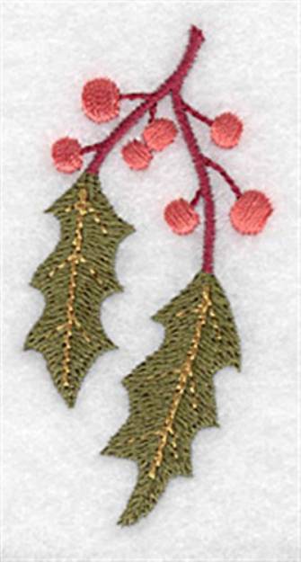 Picture of Holly Branch Machine Embroidery Design