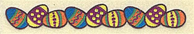 Picture of Easter Egg Border Machine Embroidery Design