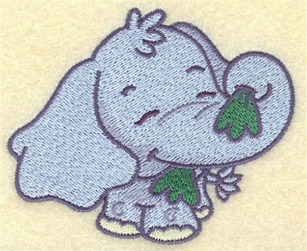 Picture of Elephant Cartoon Machine Embroidery Design
