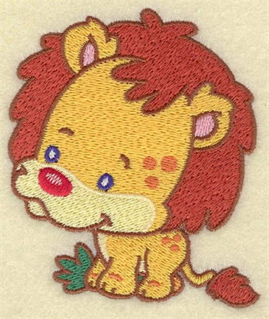 Picture of Lion Cartoon Machine Embroidery Design
