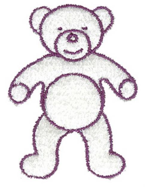 Picture of Teddy Outline Machine Embroidery Design