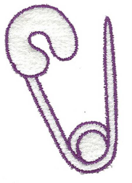 Picture of Diaper Pin Outline Machine Embroidery Design