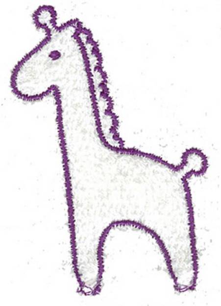 Picture of Giraffe Outline Machine Embroidery Design
