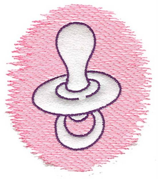 Picture of Trapunto Pacifier Machine Embroidery Design