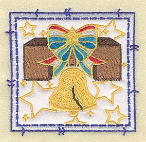 Picture of Liberty Bell Applique Machine Embroidery Design