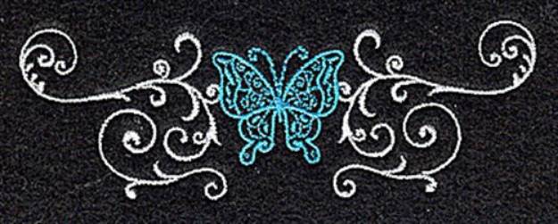 Picture of Swirl Butterfly Machine Embroidery Design
