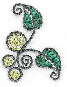 Picture of Peapod Leaf Machine Embroidery Design