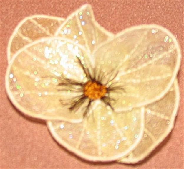 Picture of Clematis petal bottom small Machine Embroidery Design