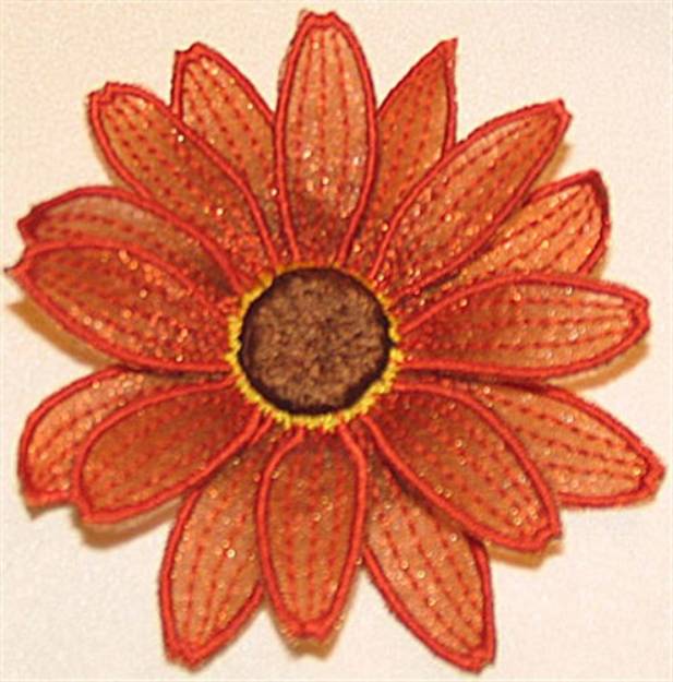 Picture of Aster leaf bottom small Machine Embroidery Design
