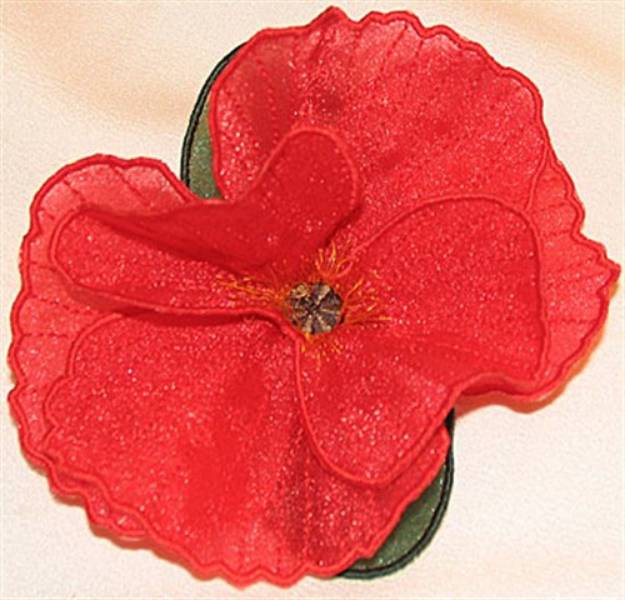 Picture of Poppy Bloom Machine Embroidery Design
