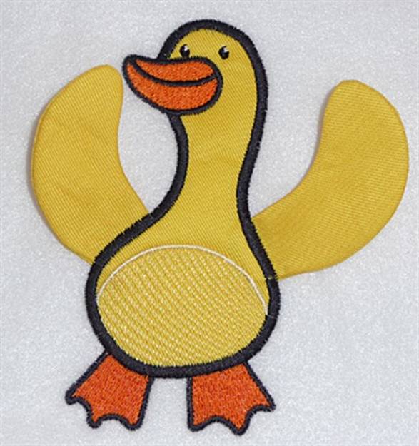 Picture of Duck body applique Machine Embroidery Design
