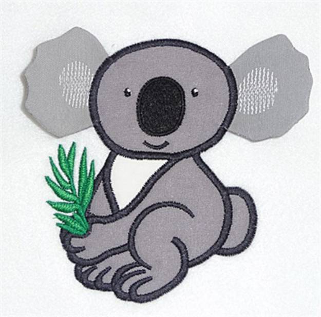 Picture of Koala bear body double applique Machine Embroidery Design