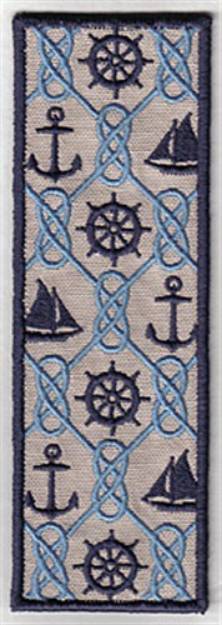 Picture of Bookmark 107 nautical Machine Embroidery Design