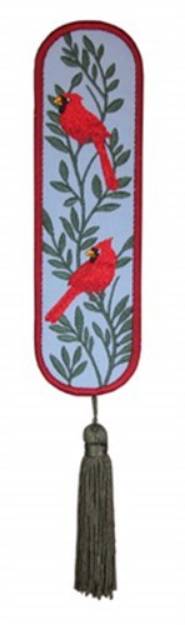 Picture of Bookmark 210 Cardinals Machine Embroidery Design