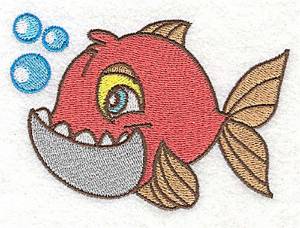 Picture of Cartoon Fish Machine Embroidery Design