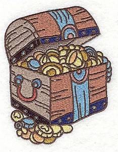 Picture of Treasure Chest Machine Embroidery Design