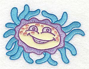 Picture of Humorous Germ Applique Machine Embroidery Design