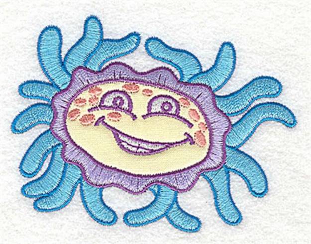 Picture of Humorous Germ Applique Machine Embroidery Design